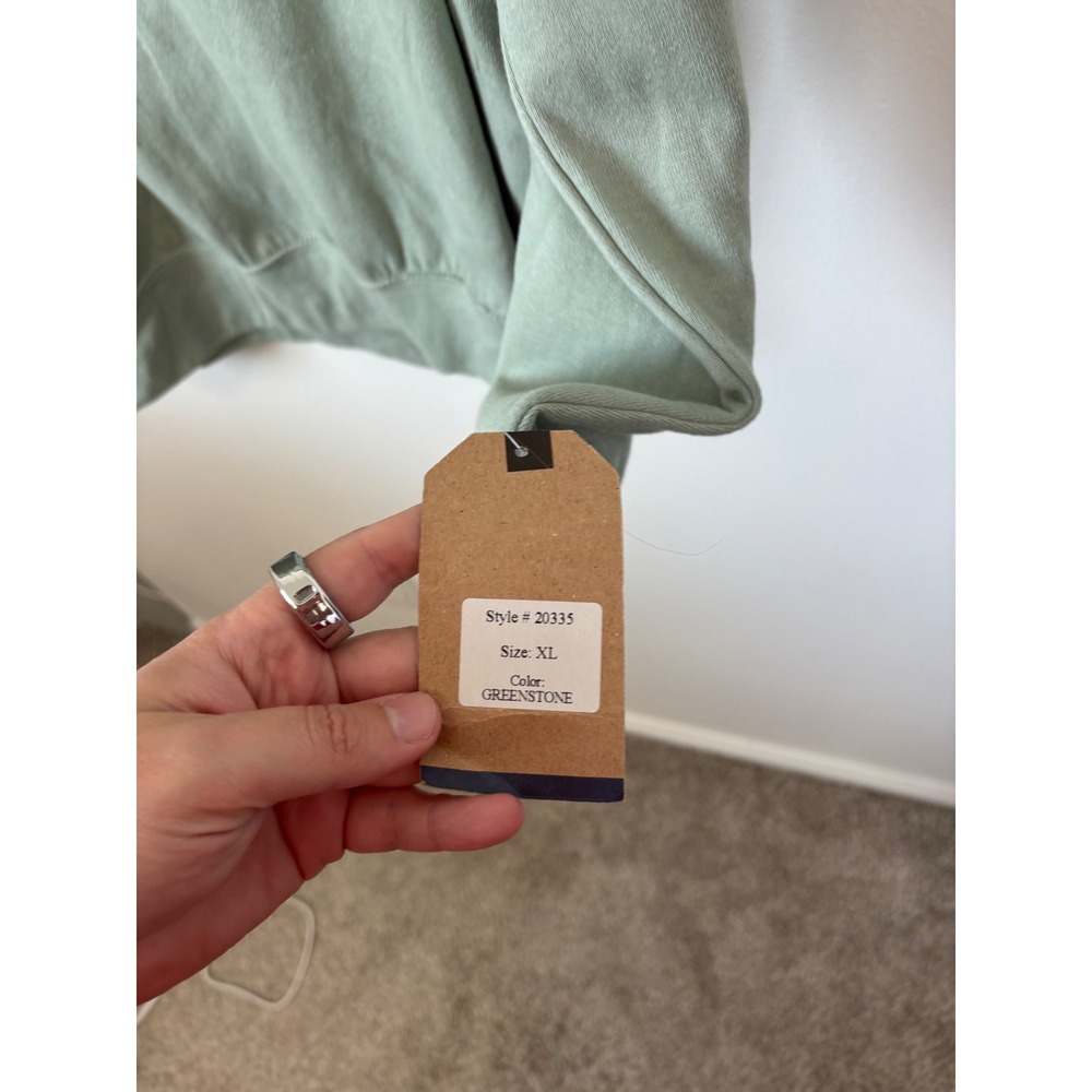 Womens Long Beach Washington Sweatshirt – Green – XL - Picture 2 of 4